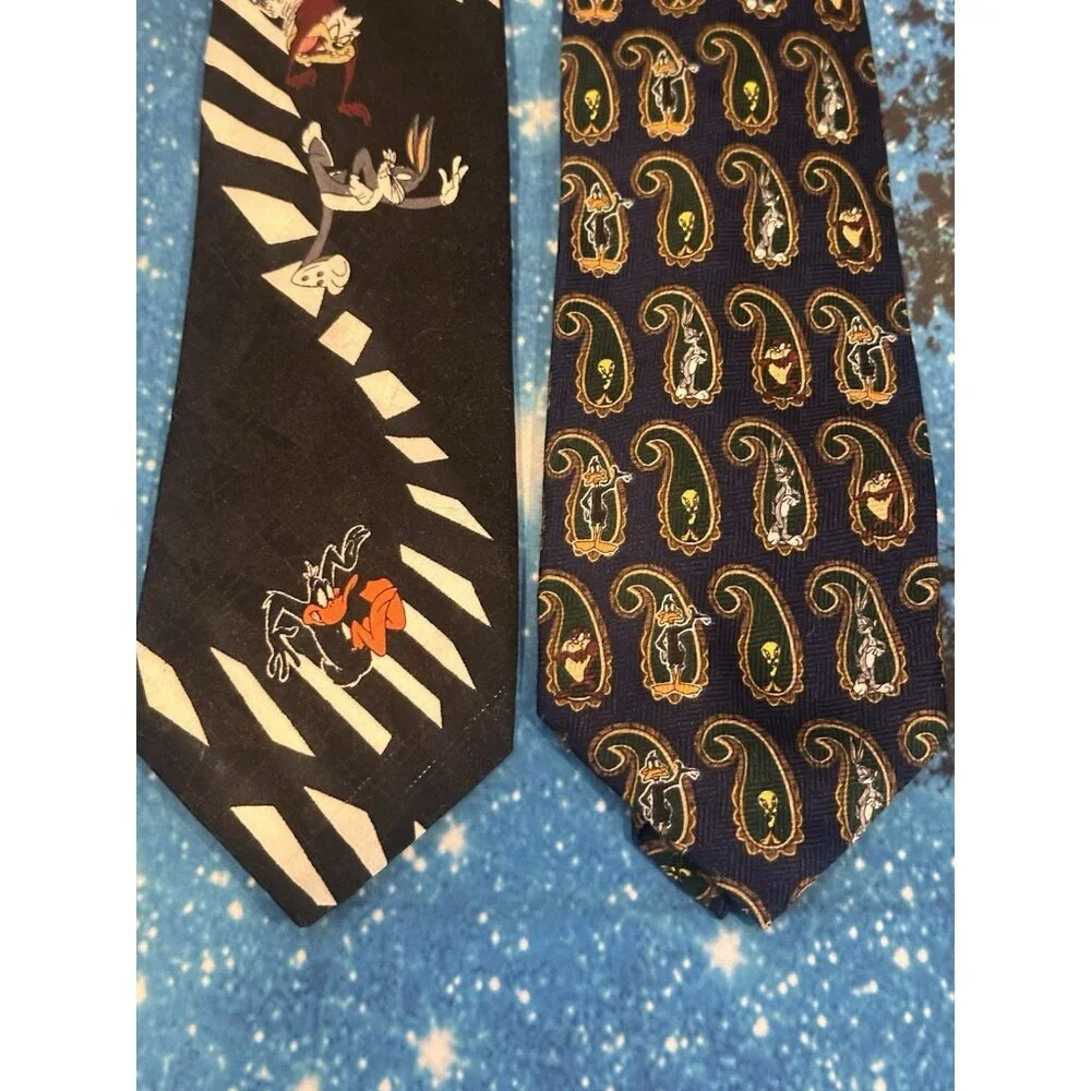 Vintage Looney Tunes‎ Ties Lot Of 2
